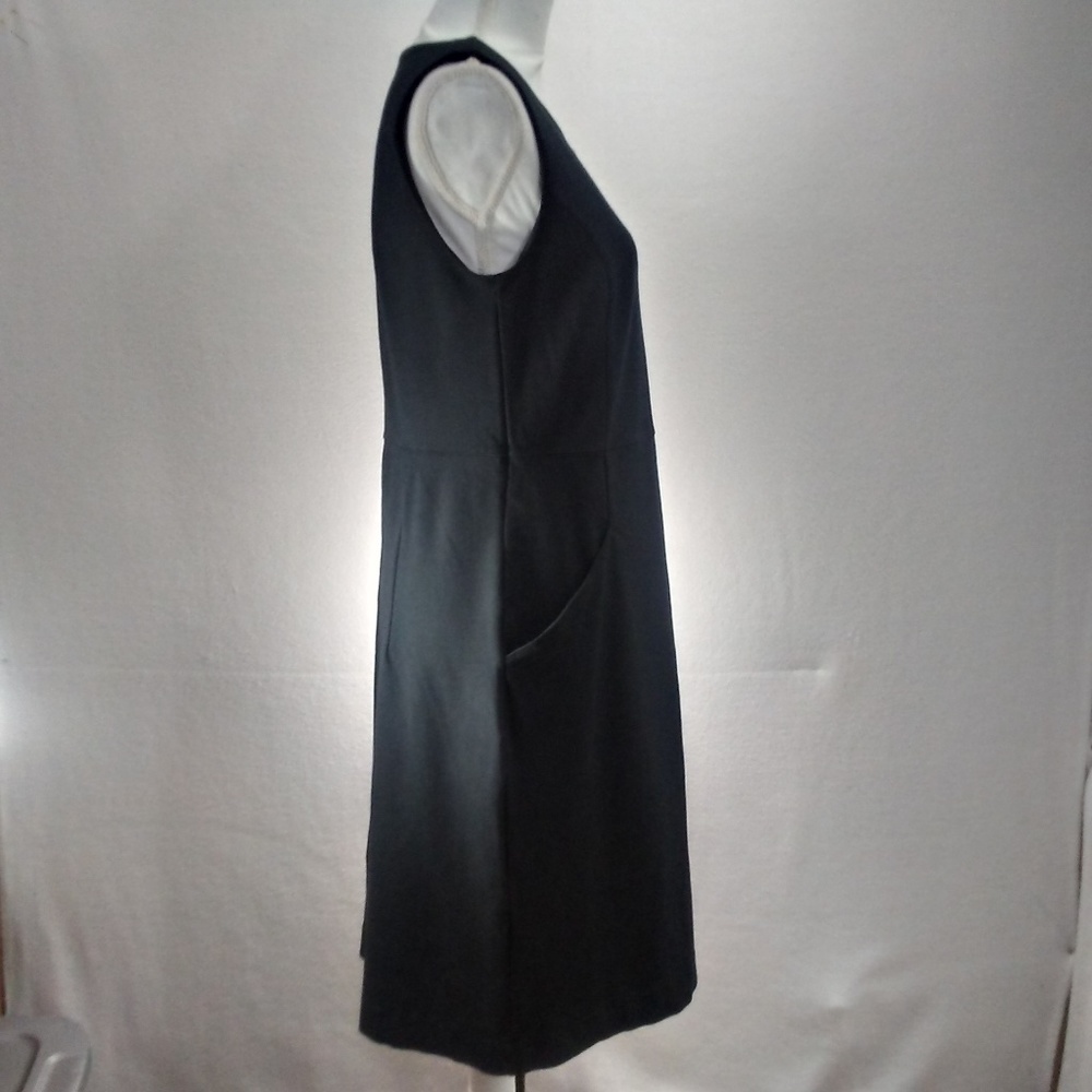 Lands' End Black Scoop Keyhole Bodycon Sheath - Picture 3 of 8